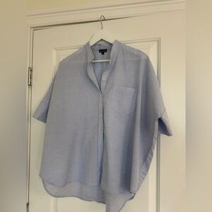 Steven Alan light blue cotton/linen top size S